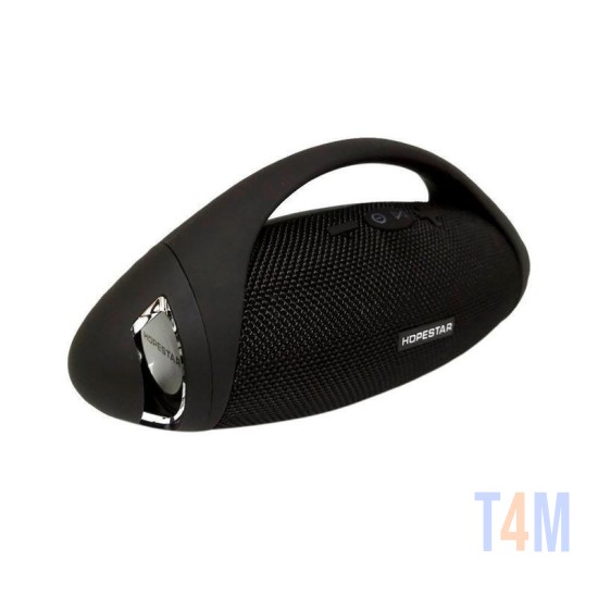 COLUNA BLUETOOTH HOPESTAR H37 MP3/DISCO U/TF/AUX/RÁDIO PRETO